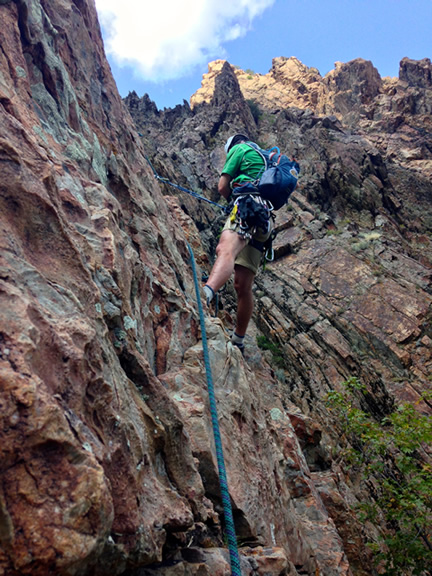 My rockclimbing guide, Tyson